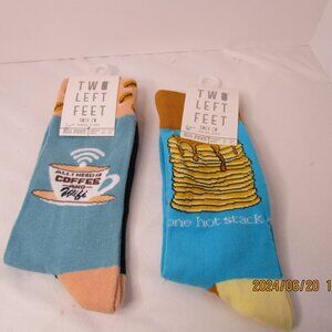New cool socks. Coffee & Wi-Fi and also One Hot Stack of Cakes